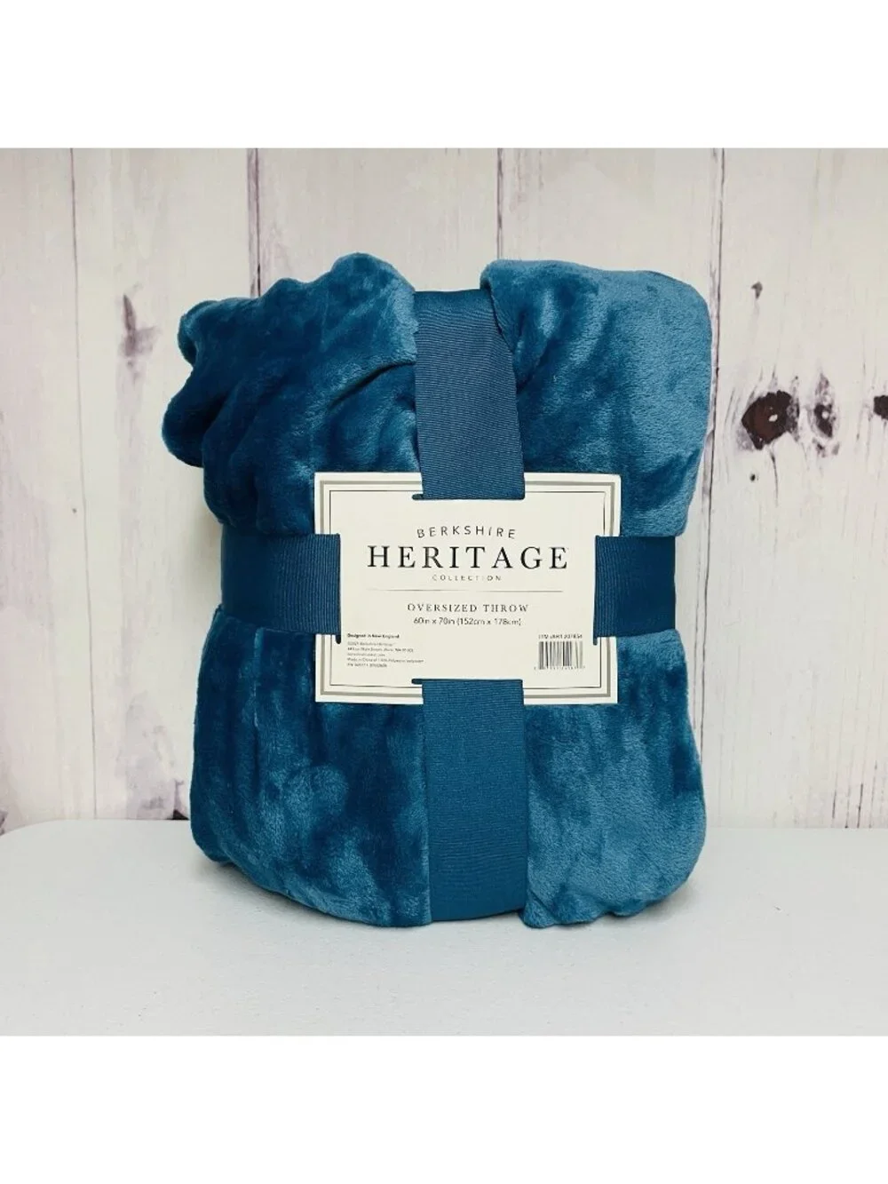 Berkshire Heritage Collection Oversized Throw 60x70 Blue Soft Blanket